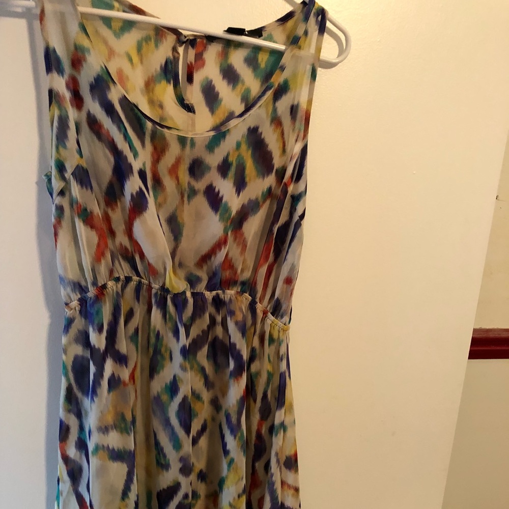 Sheer High-Low Dress